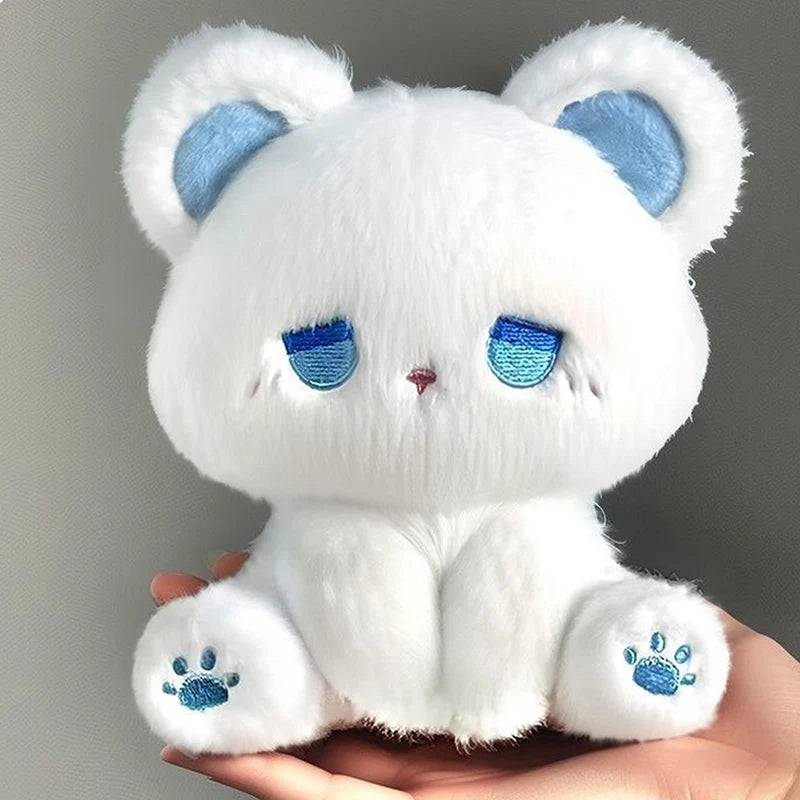 Cute Emo Bear Plush Doll - 15cm Soft Animal Toy for Kids Birthday & Christmas Gifts