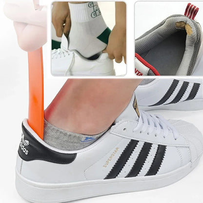 Professional Plastic Shoe Horn - Flexible, Sturdy Spoon-Shaped Shoehorn and Shoe Lifter Accessory