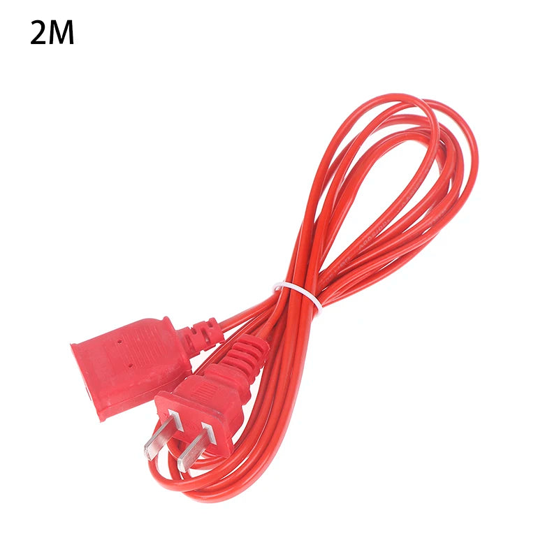 AC Power Cord with ON/OFF Switch - Two-Pin Plug Extension Cable Adapter for Home & Electronics