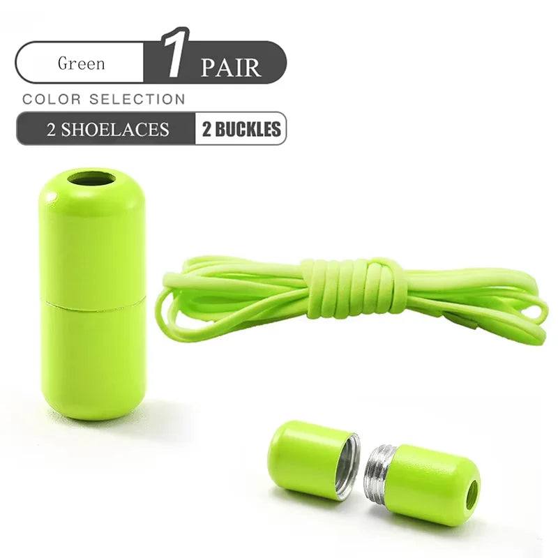 Elastic No-Tie Shoelaces - Quick Slip-On Stretch Shoe Laces for Kids & Adults