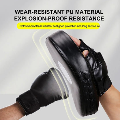 Kickboxing Gloves Pad - PU Leather Punch Target Bag for MMA, Karate, Muay Thai, Sanda & Free Fight Training for Adults & Kids