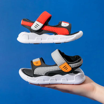 Summer Baby Sandals – Solid Color Soft Sole, Anti-Slip Toddler Shoes for Boys & Girls, Beach Sandals