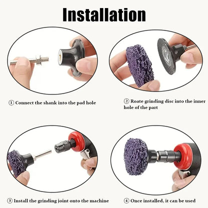 10/21pcs 2-Inch Polishing Strip Disc Set - Surface Cleaning, Paint Removal & Grinding Wheel Kit with Holder