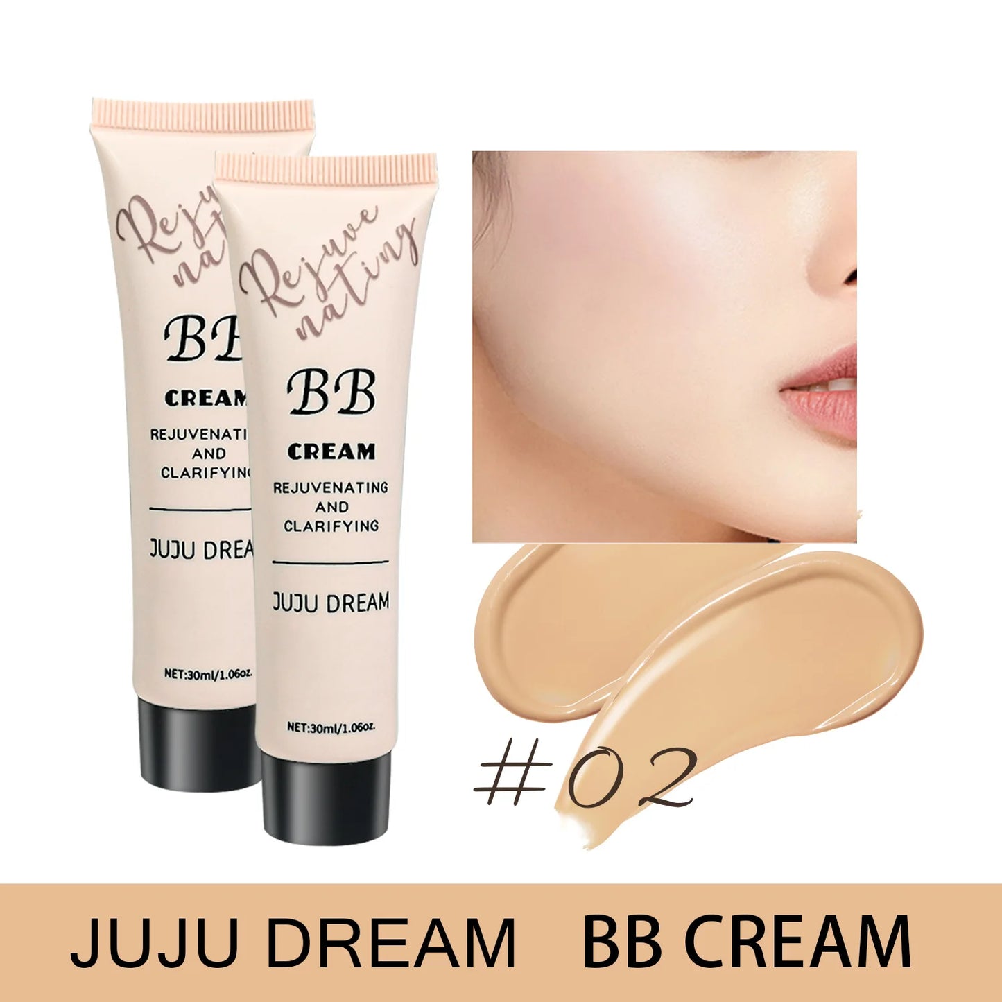 BB Cream & Isolation Liquid Foundation – Moisturizing, Oil-Control, Long-Lasting Makeup for Dry Skin, No Powder Finish