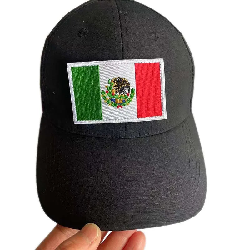 Mexico Flag Eagle Skull Patch - Embroidered Fabric & PVC Tactical Applique Badge for Bags and Gear