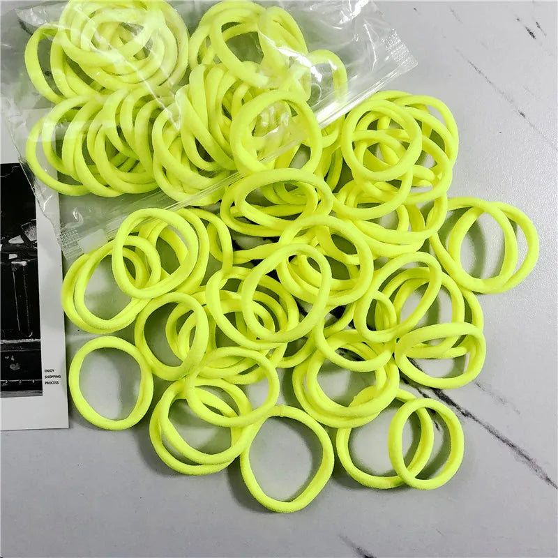 20/50PCS Hair Bands for Women & Girls - 4cm Elastic Rubber Ties, Simple Ponytail Holders & Hair Accessories