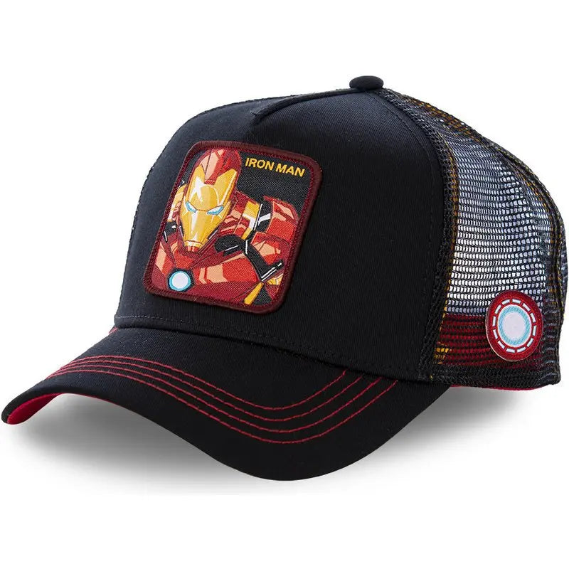 Marvel Superhero Baseball Cap – Spider-Man, Iron Man, Hulk, Captain America, Venom & Rocket Raccoon Anime Sports Leisure Hat