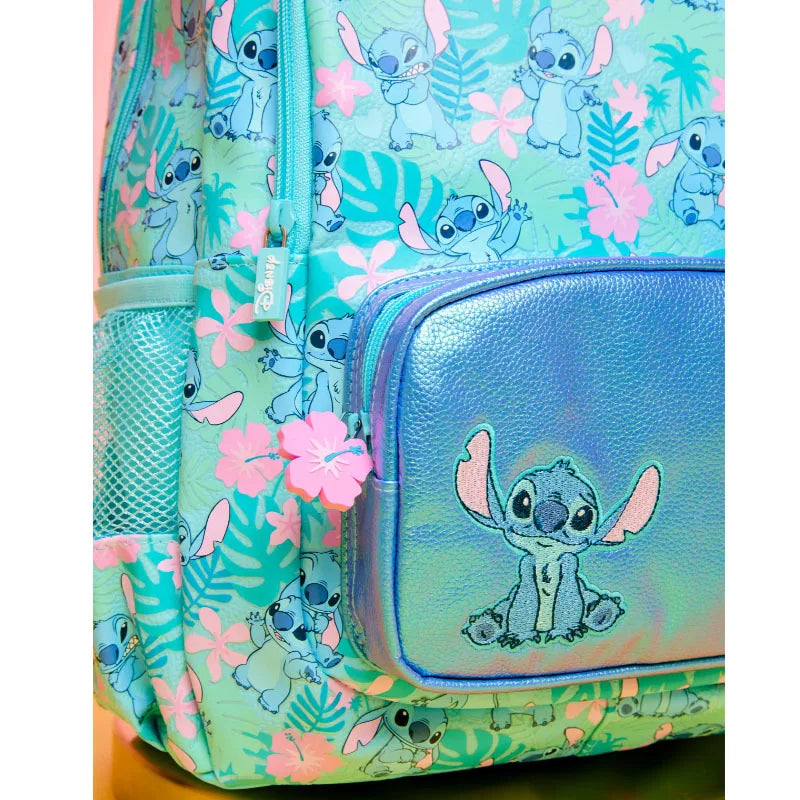 7PCS Genuine Australia Stitch Kawaii Set — Children’s School Backpack, Lunch Bag & Water Cup, Double Shoulder Bag for Girls, Gift Set