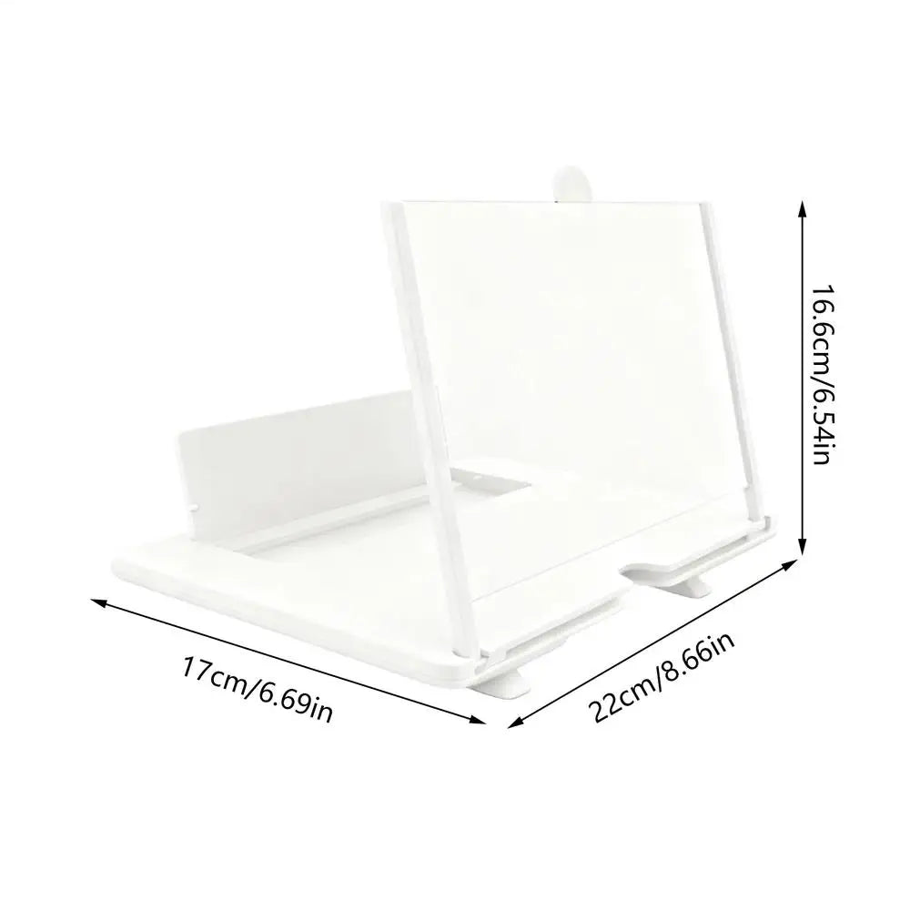 Phone Screen Magnifier - 3D HD Tabletop Cell Phone Enlarger for Seniors, Movies & Video Watching