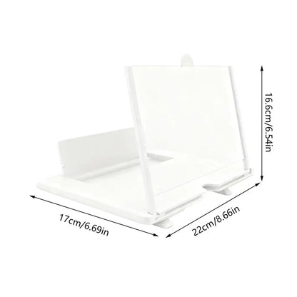 Phone Screen Magnifier - 3D HD Tabletop Cell Phone Enlarger for Seniors, Movies & Video Watching