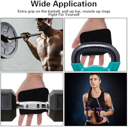 Cowhide Weightlifting Gloves – Anti-Slip Half-Finger Gym Gloves for Weight Training & Fitness Grip
