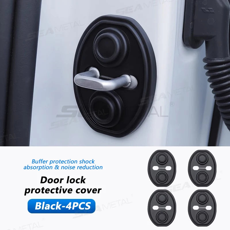 BLALION Car Door Shockproof Silicone Cushions - Mute Buffer Pads and Protective Covers for Car Doors