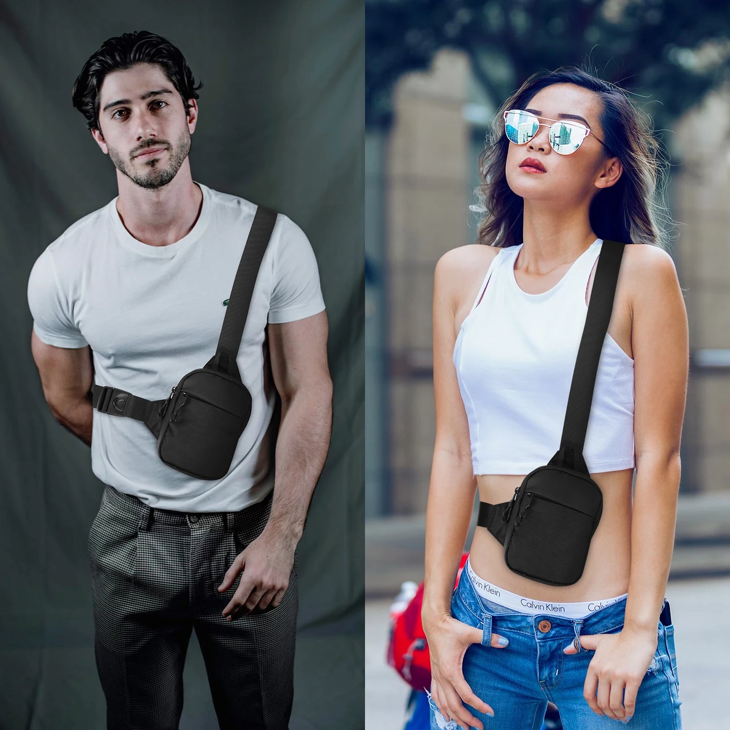 2024 New Sports Chest Bag – Mini Crossbody Backpack & Mobile Phone Waist Bag for Men & Women