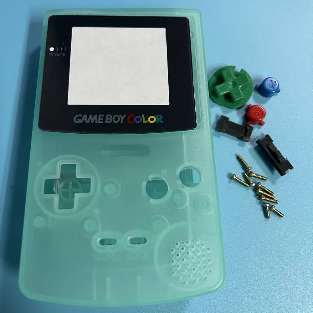 Game Boy Color Replacement Shell - Limited Edition Luminous Housing Case & Accessories
