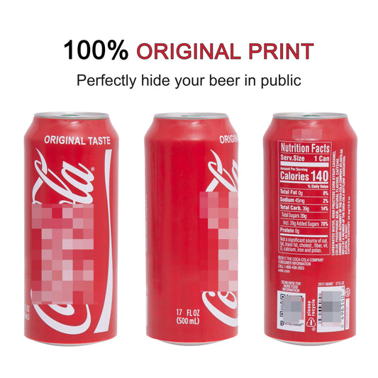 Silicone Beer Can Cover: Hide-a-Beer Bottle Sleeve for 330ml to 500ml Cans - Perfect for Golf, Basketball, Park, and Beach