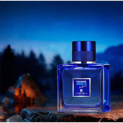 Blue Genuine Men’s Perfume, Citrusy Fresh Flowers & Fruits Fragrance, Long-Lasting Eau De Toilette