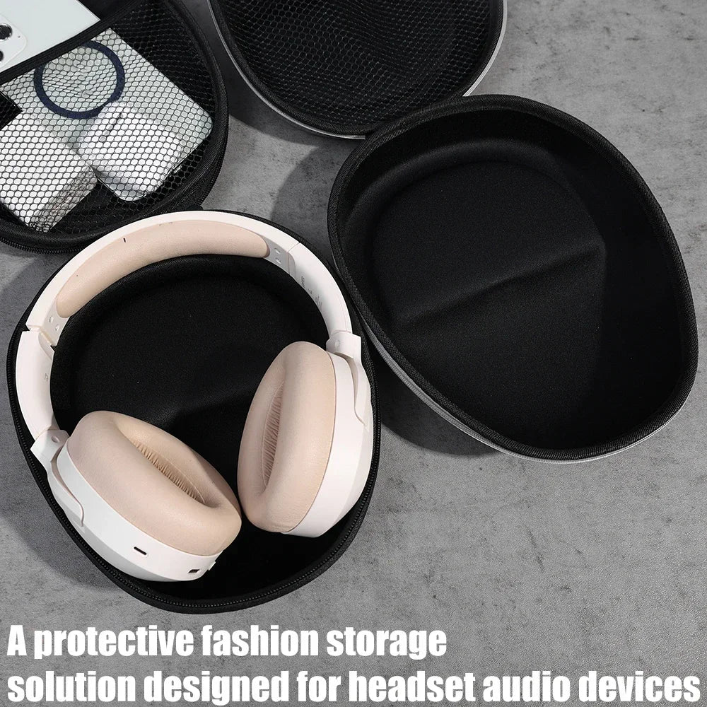 Shockproof EVA Headphone Case for Sony WH-1000XM4 – High-Capacity Protective Storage Bag for Earphones & Headsets
