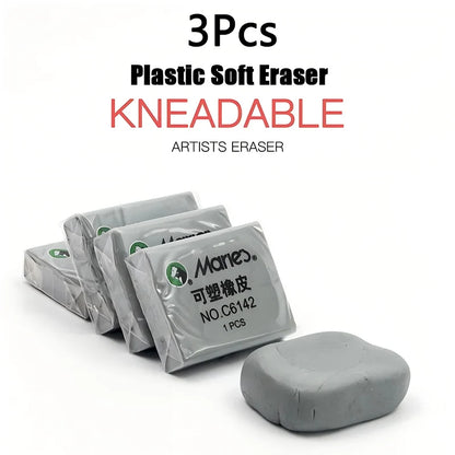 1/3/5pcs Soft Plasticine Eraser for Sketching & Drawing – Art Highlight Kneaded Eraser for Students & Design Work