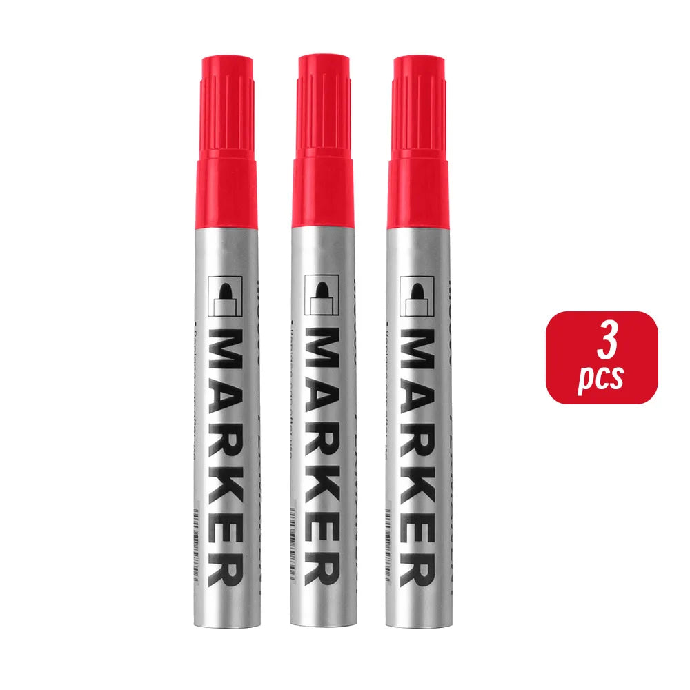 Permanent Waterproof Paint Marker Pen – Quick-Dry Black Ink for Tires, Oily Surfaces & Signature Writing Stationery Tool