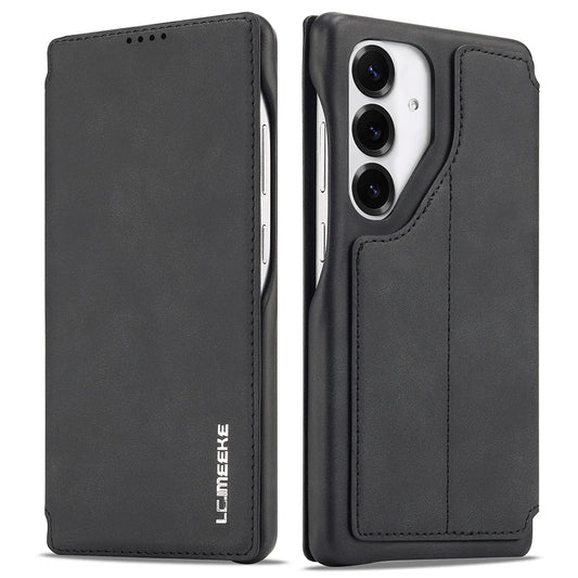 Ultra-Thin Leather Flip Case for Samsung Galaxy - Card Holder & Stand Cover for S26 Ultra, S26 Plus, S25 Ultra & S24 Ultra