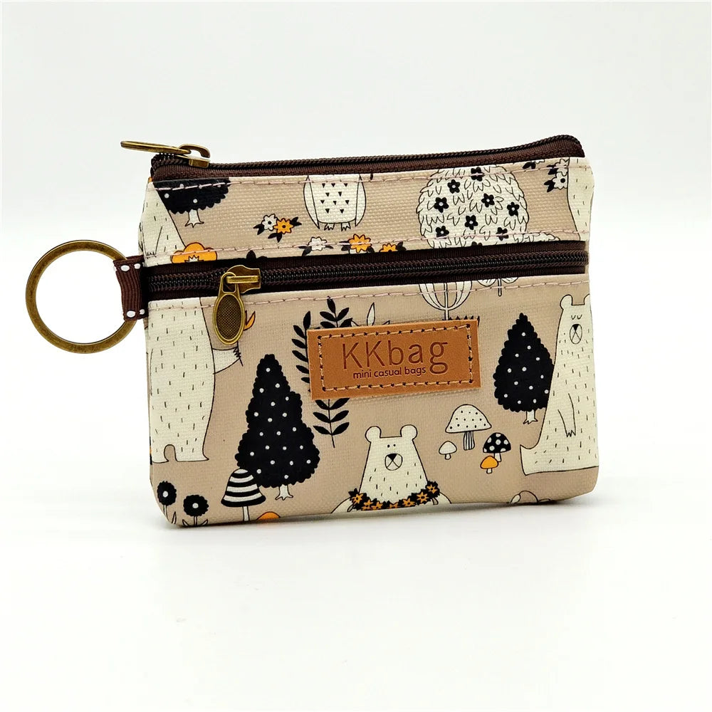 Cute Animal Zipper Wallet - Cartoon Coin Purse, Lightweight Money Bag, Key & Card Holder for Women and Students