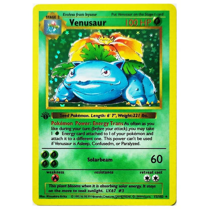 10pcs Pokémon 1996 1st Edition Collection Cards – Charizard, Shining PTCG Game Flash Cards, Anime Gift Toys