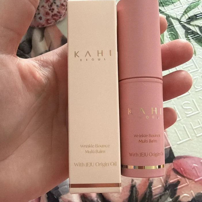 KAHI Wrinkle Bounce Multi Balm Stick 9g - PDRN Collagen Moisturizing Essence Balm with Jeju Oil for Face Care