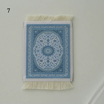 38cm Round Braided Tableware Mat – Washable, Anti-Slip, Heat-Resistant Dining Placemat and Drink Coaster for Home Decor