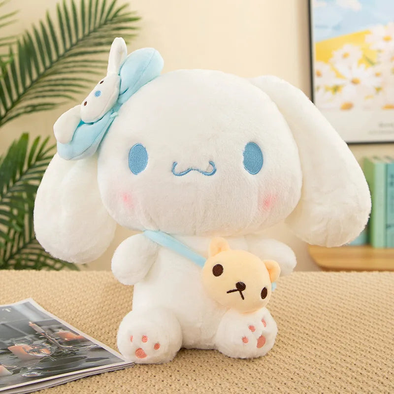 Sanrio Kuromi Plush Dolls — 40/50cm Kawaii My Melody & Cinnamoroll Soft Stuffed Anime Animals, Cartoon Pillow Decor for Kids