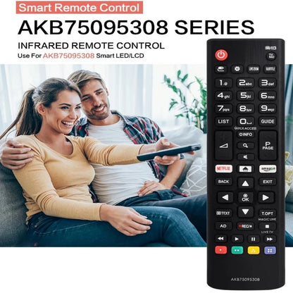 AKB75095307 LG TV Replacement Remote - IR Remote Control for 43UJ6560, 49UJ6500, 55UJ6540 & Compatible LG TVs