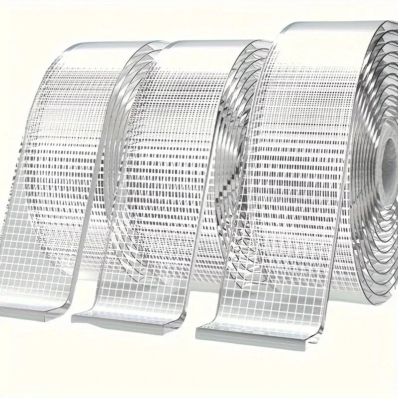 Heavy Duty Nano Double-Sided Tape - Transparent Waterproof Removable Strong Adhesive Mounting Tape for Home & Office