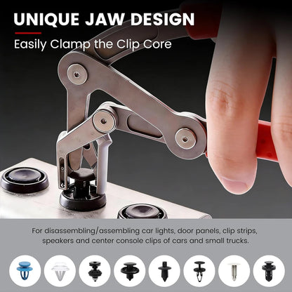Auto Clip Removal Pliers - Damage-Free Car Trim & Door Panel Fastener Remover Tool