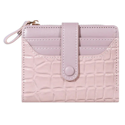 Elegant Women’s Multi-Card Wallet – Secure Double Zip PU Leather Clutch with Crocodile Texture and Stylish Storage