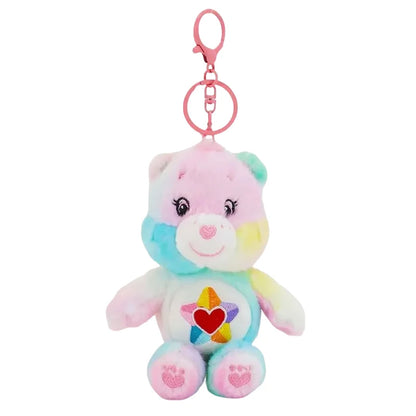 Care Bears Plush Keychain - 15cm Squeaky Bear Pendant for Backpack & Luggage Gift