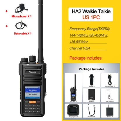 Retevis HA2 Dual Band Walkie Talkie - GPS APRS IP67 Waterproof Bluetooth FPP Radio with iOS & Android App Programming