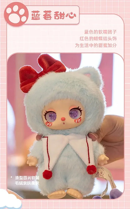 Liila Lucky Cat V3 Series Blind Box Toy – Plush Vinyl Pendant Doll, Kawaii Anime Figure Handbag Charm for Girls Gift