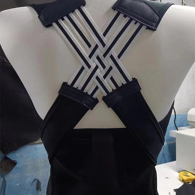 Magnetic Therapy Back Posture Corrector — Adjustable Shoulder Support for Sitting Posture | Breathable & Body Shaping Brace