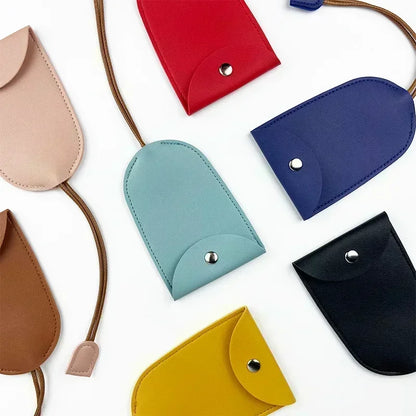 Creative Pull-Out Leather Key Case Cover - Large-Capacity Sleeve Keychain Bag, Cute Car Key Fob Protector with Holder Hook