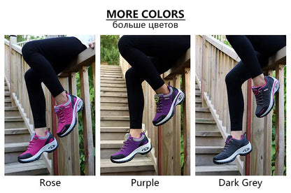 Women’s Sports Shoes – Platform Sneakers, Non-Slip Hiking & Running Shoes, Casual Low Top Footwear for Outdoor Activities