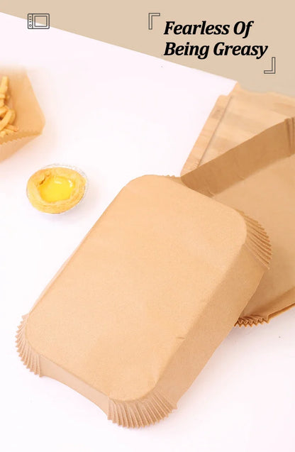Disposable Air Fryer & Baking Paper — Non-Stick, Oilproof Mat for Microwave, Barbecue & Kitchen Accessories