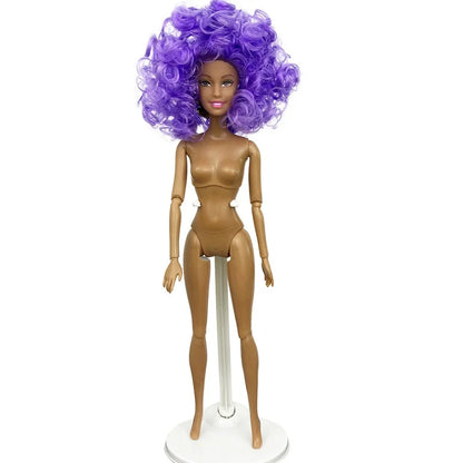 Adollya 32cm 1/6 African Doll — 10-Joint Movable Black American BJD Doll with Makeup, Toy for Girls & Kids Gifts