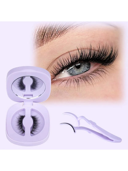 Magnetic Eyelashes Kit – Natural Look Cat Eye Lashes with Applicator, Reusable, No Glue or Eyeliner (PH309)