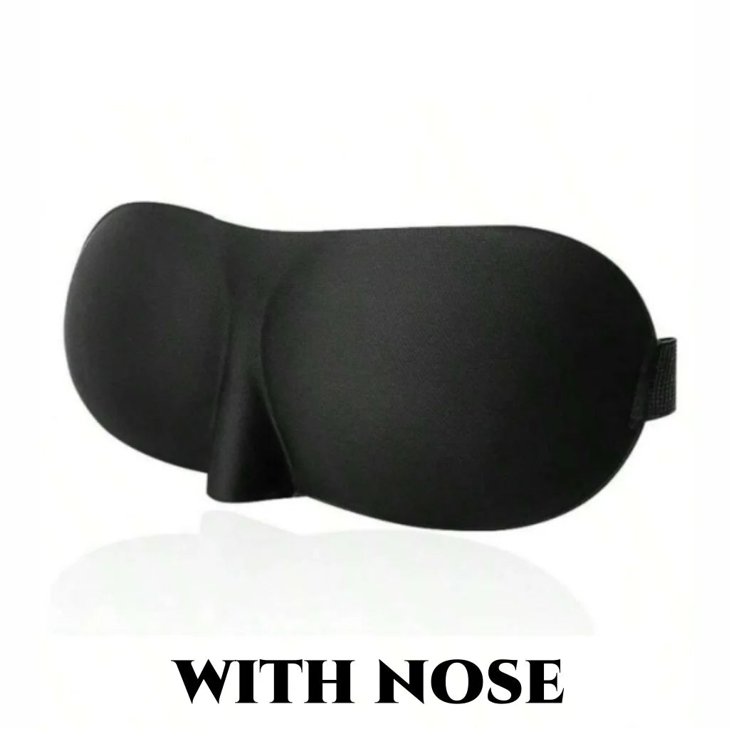 3D Contoured Sleep Mask — 100% Light-Blocking, Ultra-Soft Breathable Eye Cover for Travel, Yoga & Rest