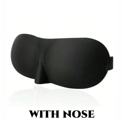 3D Contoured Sleep Mask — 100% Light-Blocking, Ultra-Soft Breathable Eye Cover for Travel, Yoga & Rest