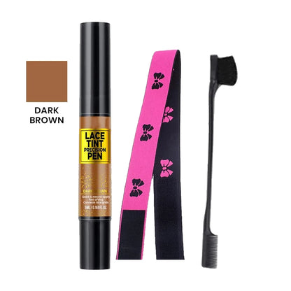 Tinted Lace Precision Parting Pen | Wig Lace Tint with Brush Applicator, Easy to Use & Long-Lasting Formula