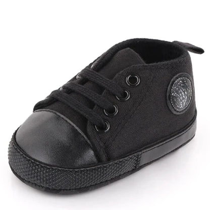 New Baby Shoes for Boys & Girls – Classic Canvas Casual Sneakers, Soft Sole Non-Slip Toddler Walkers D2486