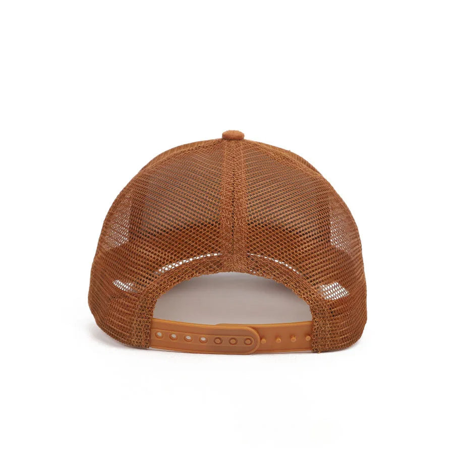 5 Panel Suede Trucker Hat - Solid Color Mesh Baseball Cap for Men & Women
