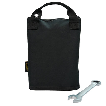 MELOTOUGH Canvas Tool Pouch | 2-Pack Zipper Bags with Mesh Window & Hanging Grommets