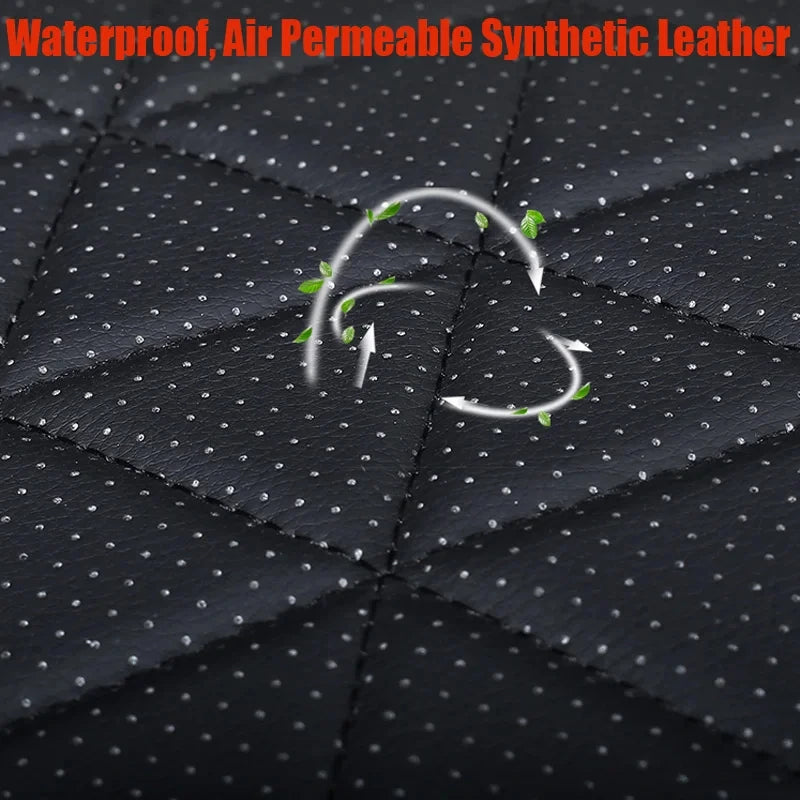 PU Leather Front Car Seat Cover - Universal Seat Cushion Protector Pad