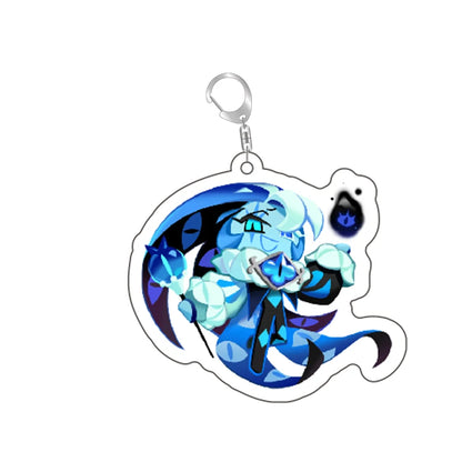Cookie Chibis Keychain – Shadow, Milk & Pure Vanilla Bag Keyrings for Gamer Fans